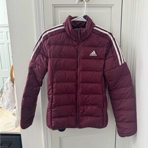Adidas Women's Maroon Puffer Jacket